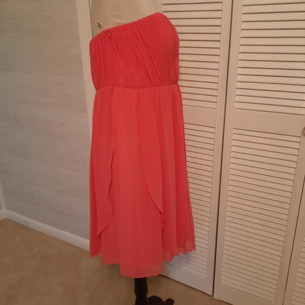 Donna morgan coral ruched convertible 8 in 1 chiffon dress sz 10 NWT *I - Picture 8 of 10